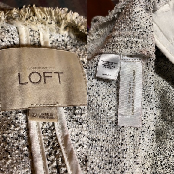 Loft; Gray Speckled Blazer; Jacket; Top; 12 - Picture 5 of 8